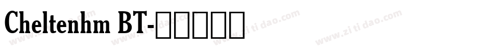Cheltenhm BT字体转换